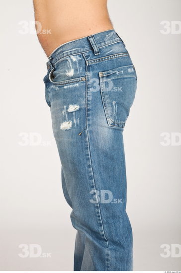 Thigh Whole Body Man Casual Jeans Average Studio photo references