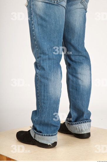 Calf Whole Body Man Casual Jeans Average Studio photo references