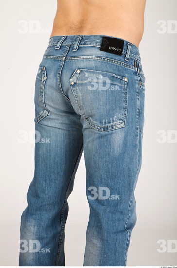 Thigh Whole Body Man Casual Jeans Average Studio photo references