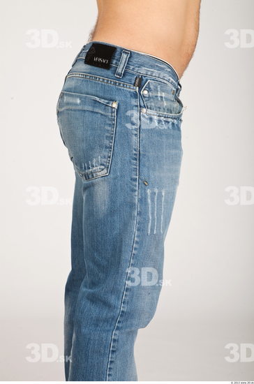 Thigh Whole Body Man Casual Jeans Average Studio photo references