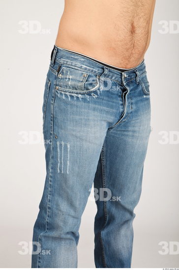 Thigh Whole Body Man Casual Jeans Average Studio photo references