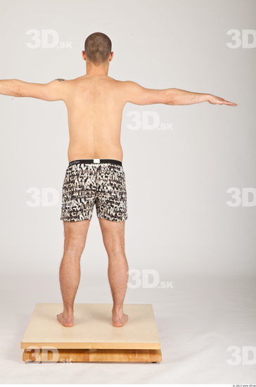 Whole Body Man T poses Casual Underwear Pants Average Studio photo references