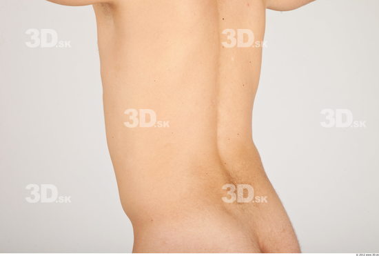 Whole Body Back Man Nude Casual Average Studio photo references