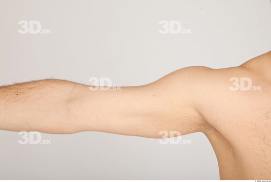 Arm Whole Body Man Nude Casual Average Studio photo references