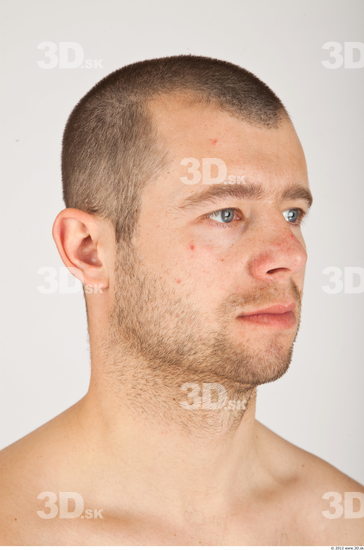 Whole Body Head Man Casual Average Bearded Studio photo references