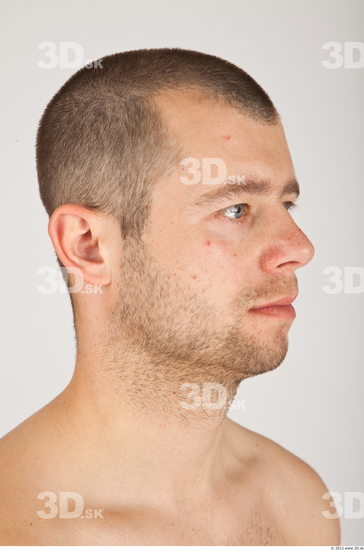 Whole Body Head Man Casual Average Bearded Studio photo references