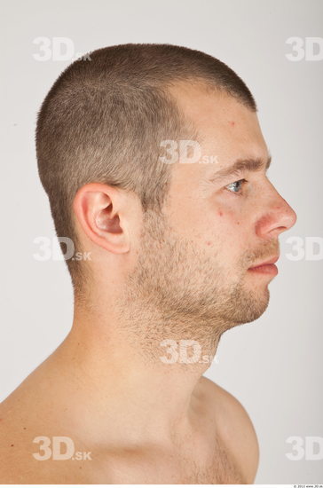 Whole Body Head Man Casual Average Bearded Studio photo references