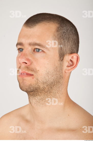 Whole Body Head Man Casual Average Bearded Studio photo references