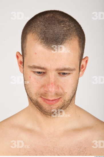 Whole Body Head Man Casual Average Bearded Studio photo references