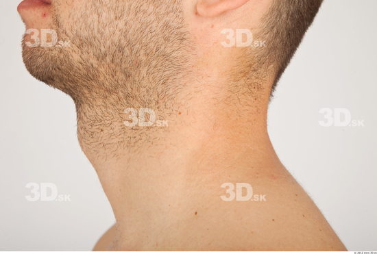 Neck Whole Body Man Nude Casual Average Studio photo references