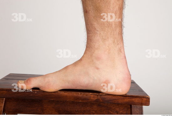 Foot Whole Body Man Nude Casual Average Studio photo references