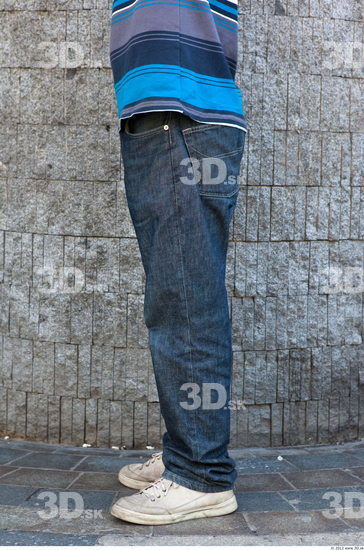 Leg Head Man Casual Jeans Slim Street photo references