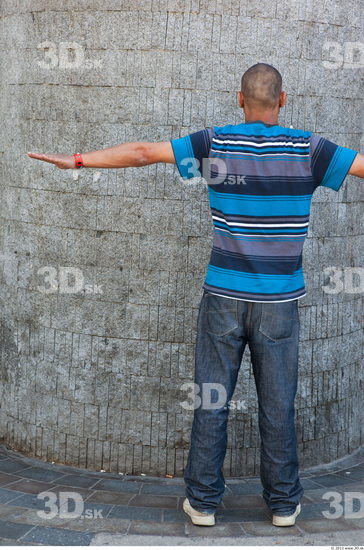 Whole Body Head Man T poses Casual Slim Street photo references