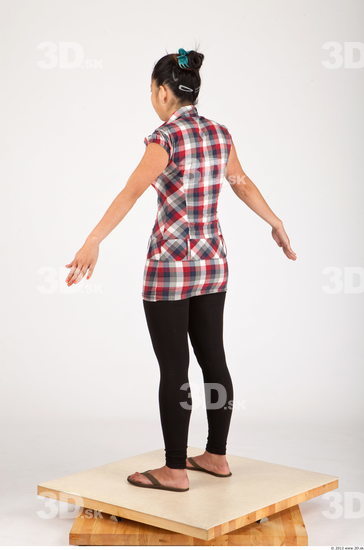 Whole Body Woman Asian Casual Average Studio photo references