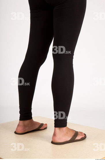 Calf Whole Body Woman Asian Casual Average Leggings Studio photo references