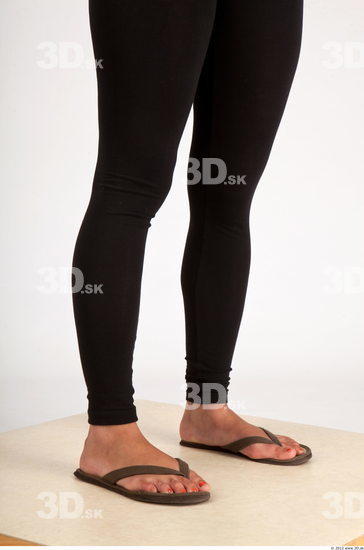 Calf Whole Body Woman Asian Casual Average Leggings Studio photo references