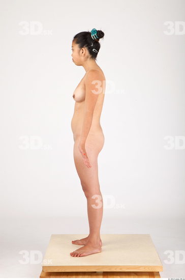 Whole Body Woman Asian Nude Casual Average Studio photo references