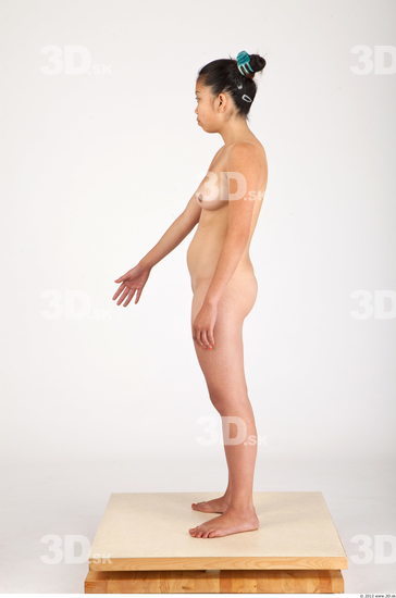 Whole Body Woman Asian Nude Casual Average Studio photo references