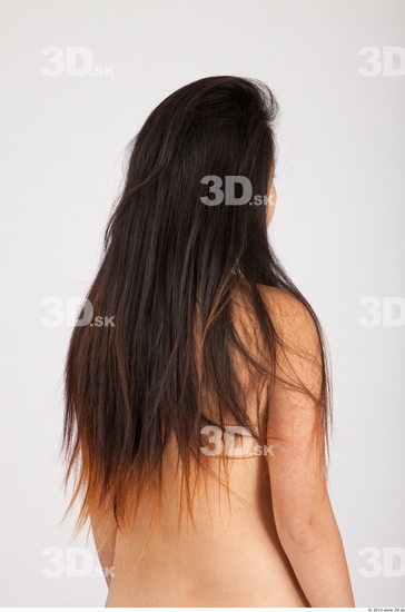 Whole Body Hair Woman Asian Casual Average Studio photo references