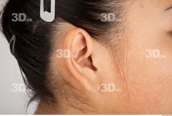 Ear Whole Body Woman Asian Casual Average Studio photo references