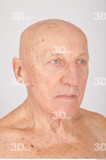 and more Head Man White Chubby Wrinkles 3D Phonemes And Emotions