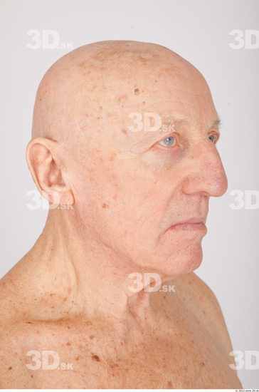 and more Head Man White Chubby Wrinkles 3D Phonemes And Emotions