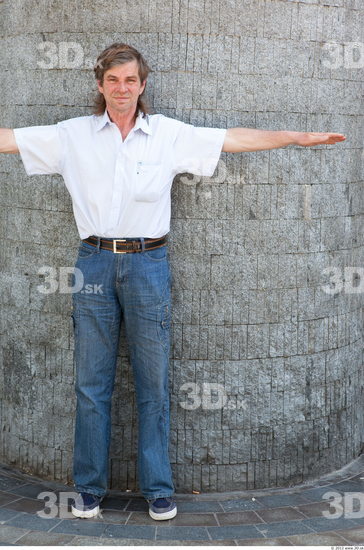 Whole Body Man T poses White Casual Average