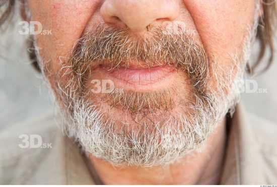 Mouth Man White Average Bearded