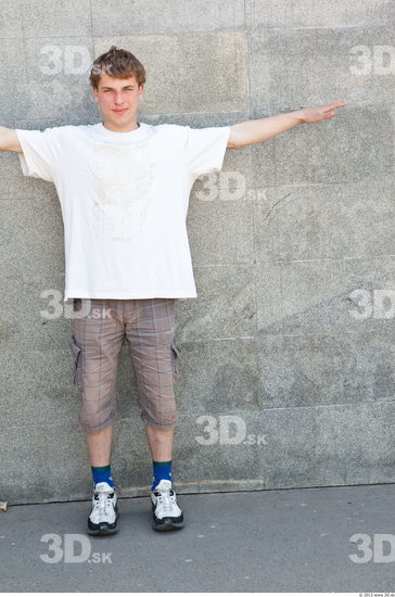 Whole Body Man T poses White Casual Average