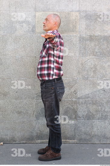 Whole Body Head Man T poses Casual Average Street photo references
