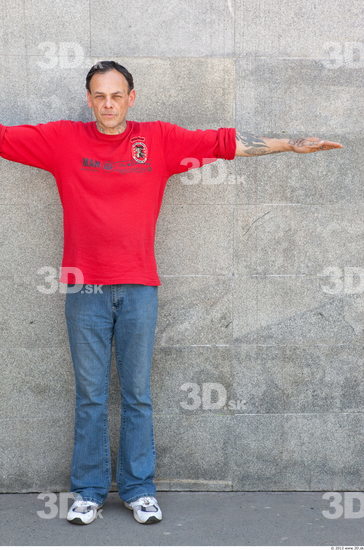 Whole Body Head Man T poses Casual Average Street photo references