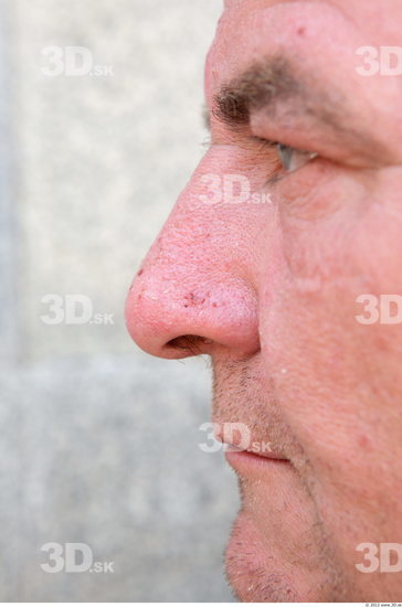 Nose Head Man Casual Average Chubby Street photo references