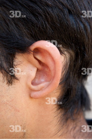 Ear Head Man Casual Slim Average Street photo references