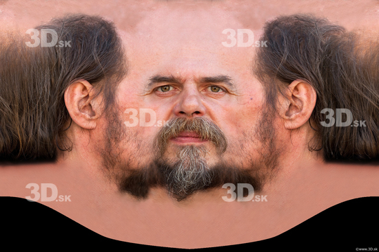 Head Man White Head textures Bearded