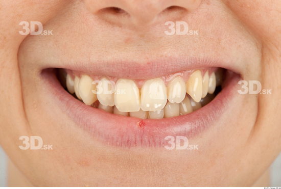 Whole Body Teeth Woman Casual Slim Studio photo references