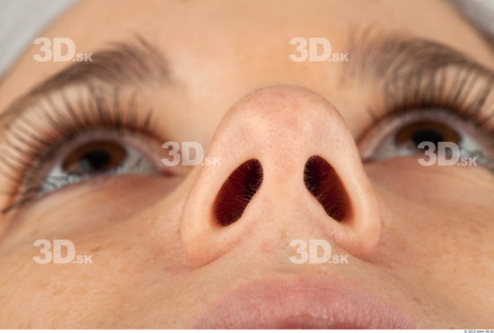 Nose Whole Body Woman Casual Slim Studio photo references