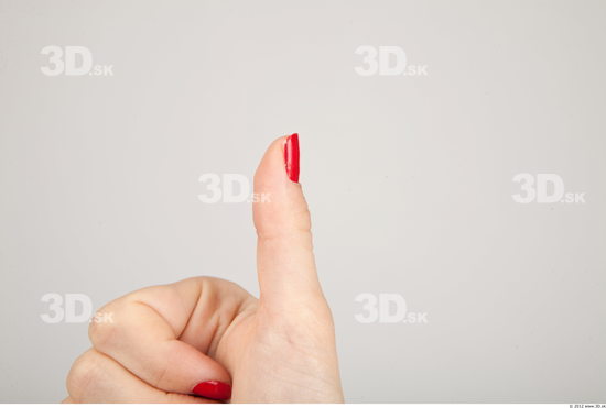 Fingers Whole Body Woman Casual Slim Studio photo references