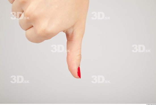 Fingers Whole Body Woman Casual Slim Studio photo references