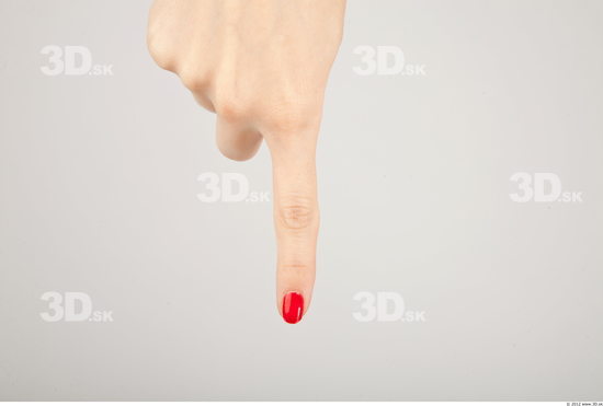 Fingers Whole Body Woman Casual Slim Studio photo references