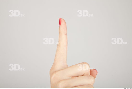 Fingers Whole Body Woman Casual Slim Studio photo references