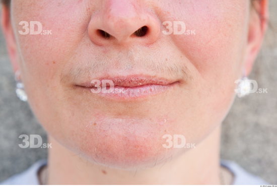 Mouth Woman White Chubby