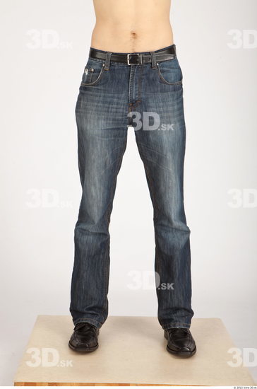 Leg Whole Body Man Casual Jeans Slim Studio photo references