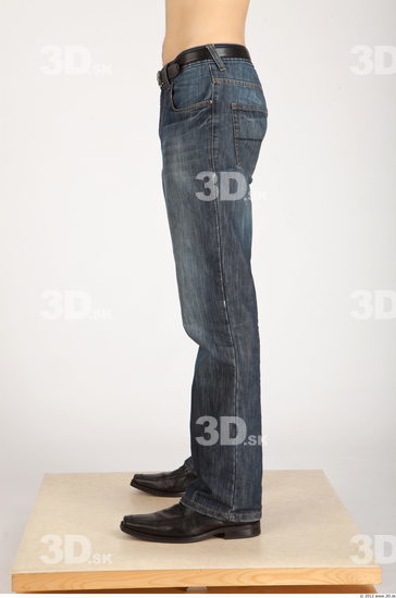 Leg Whole Body Man Casual Jeans Slim Studio photo references