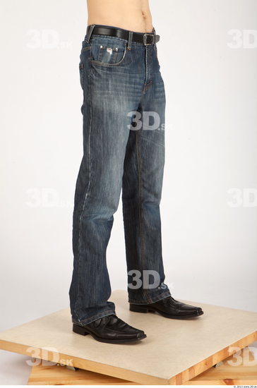 Leg Whole Body Man Casual Jeans Slim Studio photo references