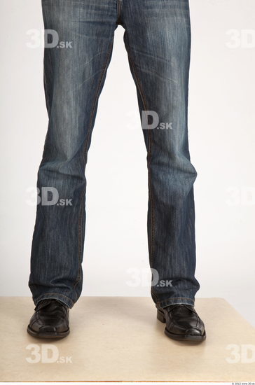 Calf Whole Body Man Casual Jeans Slim Studio photo references