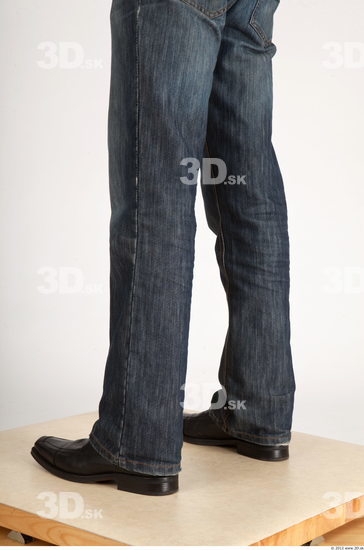 Calf Whole Body Man Casual Jeans Slim Studio photo references