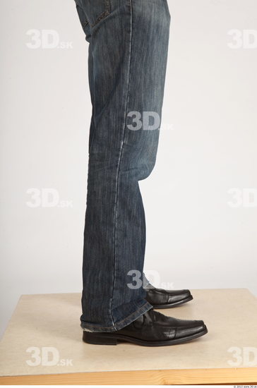 Calf Whole Body Man Casual Jeans Slim Studio photo references