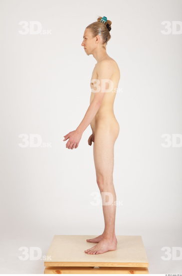 Whole Body Man Nude Casual Slim Studio photo references