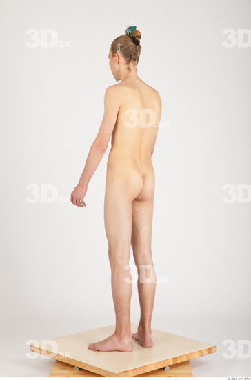 Whole Body Man Nude Casual Slim Studio photo references