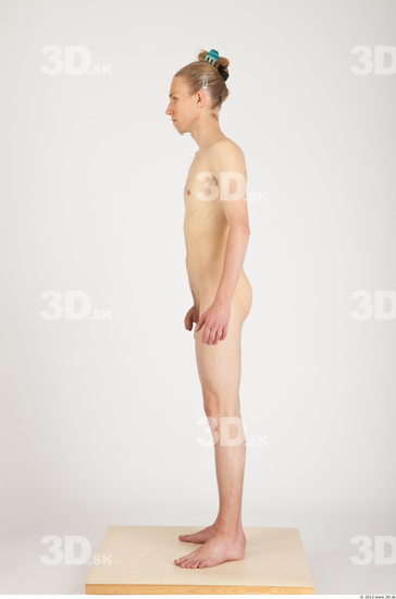 Whole Body Man Nude Casual Slim Studio photo references